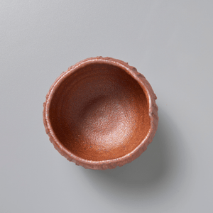 Topdown of the inside of ceramic teacup