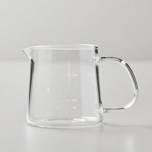 BOLI MINI 200ml glass fairness pitcher with measurement marks and ergonomic handle for gongfu tea service