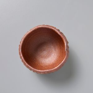 Topdown of the inside of ceramic teacup